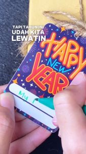 Hangtag New Year - tag tahun baru - Happy new year
