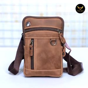 [COD] RAZO BY Tas Kulit Sapi Selempang Ukuran Kecil Muat Tempat HP Pria Wanita