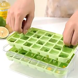 Payoe Set Ice Cube Maker Dan Wadah Es Batu Dengan Tutup +Free Sekop Es