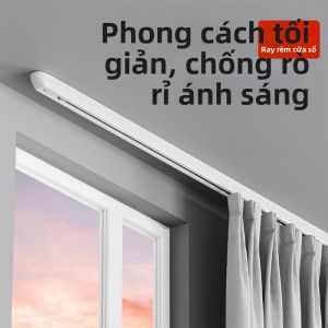 SHELIANKE | Aluminum Heavy Duty Side & Top Mount Drill Free Curtain Track