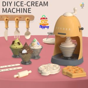 Play Doh Mainan Lilin Cetakan Mesin Ice Cream