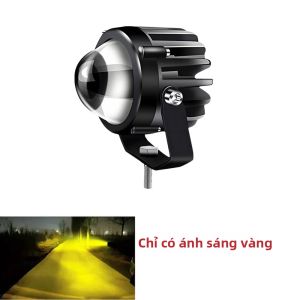 Đèn Pha LED Chiếu Laser Đa Năng Cho Xe Máy Đèn Sương Mù 6000K 12V Đèn Phụ Trợ Cho Xe Tải SUV ATV