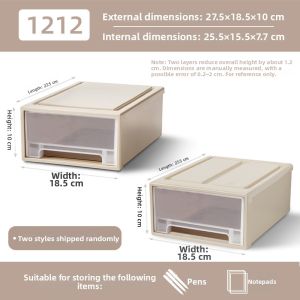 Thick Transparent Drawer-type Storage Box
