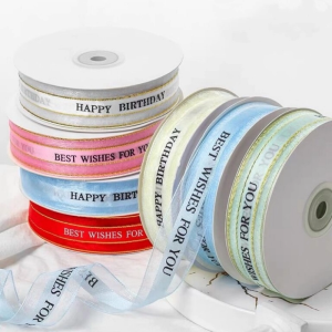 35 Just For You Chiffon Ribbon ~ Bow Ribbon Suitable For Bouquets Clothing Cakes And Gift Boxes.