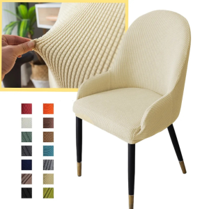 Curved Stretch Chair Cover Spandex Elastic Semicircle Seat Slipcovers For Dining Room Banquet Covers Wedding Party Kitchen Decor