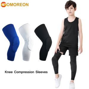 1Pcs Kids/Youth Sports Honeycomb Compression Knee Pads Guards Protective Gear for Basketball Football Volleyball Cycling