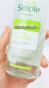 Nước tẩy trang Simple cho mọi loại da 200ml Kind To Skin Micellar Cleansing Water