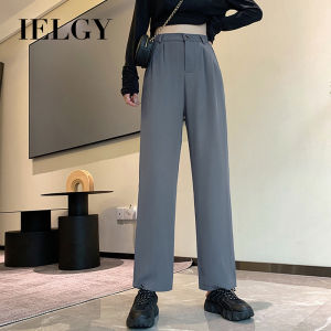 IELGY straight suit pants high waist slimming casual pants women loose wide leg pants drape pants