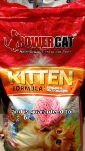 Powercat Organic Cat Food Kitten (3 Kilos Repacked) by FurrWhitePetsShop