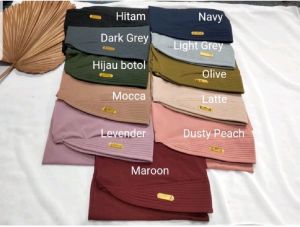 PASHMINA OVAL ANAK BAHAN JERSEY USIA 4-8 TAHUN - [COD]