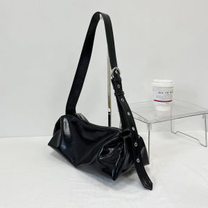 Fashionable Oil Wax Leather Shoulder Bag for Women Spring Summer New Design Trendy Crossbody Bag Chicette Bag Soft PU Material