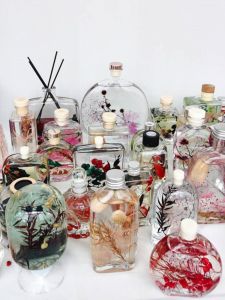 Glass Empty Bottle Eternal Flower Plant Specimen Oil Bottle Freshness Sealed DIY Drifting Flower Vase Aromatherapy Sealed