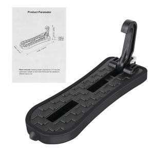 Extended Car Door Step Foldable Auxiliary Foot Pedal Car Roof Rack Step Pedal Emergency Window Breaker Multifunction Latch Hook