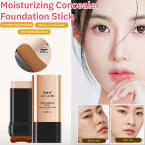 Moisturizing Concealer Foundation Stick Waterproof Flawless Brightening Long-lasting Foundation Brush