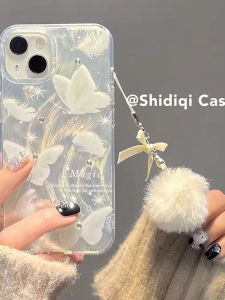 Feather Butterfly Phone Case Decorations Womens Style Protection Anti-Fall A54/53 Silica Gel Shell for Samsung Note20 Ultra S21FE