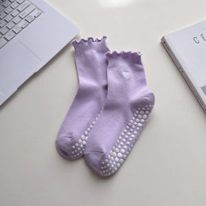 JIFANPAUL | Womens Anti-slip Silicone Cotton Socks Mid-calf
