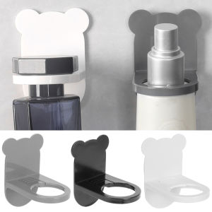 ชั้นวางเจลที่ไม่ใช้เจาะหรือติดผนัง แชมพูทำให้องน้ำตะขอรูปหมีวางสติ๊กเกอร์ที่ไม่มีร่องรอย ชุดสถานที่: 1 ชั้นวางเจล 1 ซอย 1 ราคา