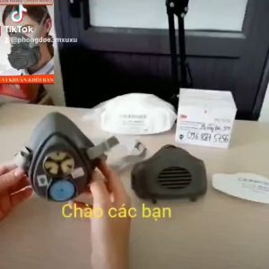 Mặt Nạ Phòng Độc  Khẩu Trang Chông Bụi Min Hóa Chất 3200 Kèm Kính Dễ Thở  Lọc Hết  Bụi Mịn Giấy Xi Măng