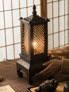 โคมไฟตั้งโต๊ะ ขาคู้ โคมไฟหัวเตียง ห้องนอน ห้องนั่งเล่น โคมไฟไม้ไผ่ ของตกแต่งบ้าน โรงแรม ร้านกาแฟ Luckythailand โคมไฟ