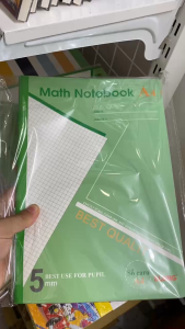 [Hỏa tốc] Vở Caro Math Notebook KLONG A4 200 trang 70/92 MS 298