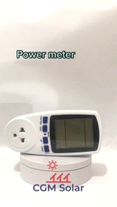 Power Meter Plug Energy Meter Watt Voltage for flat and round plugs