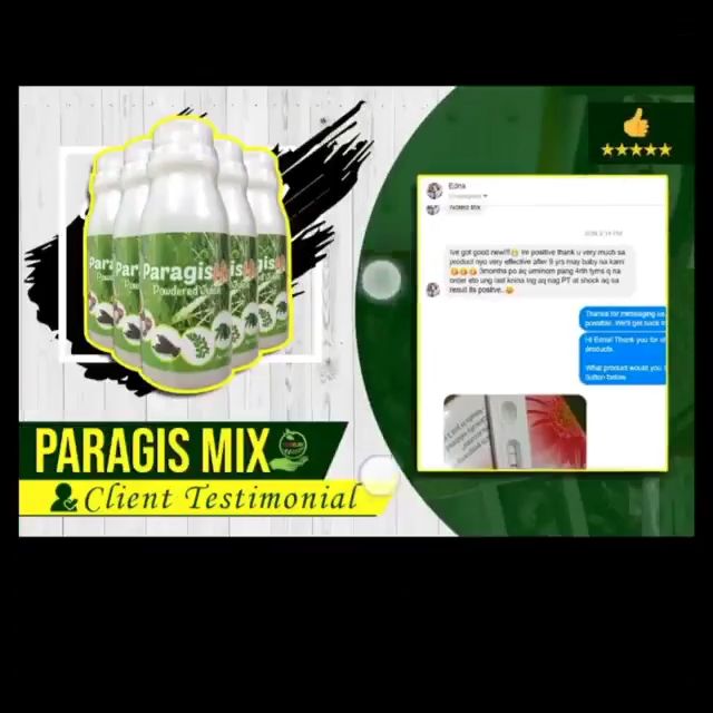 3 Bottles of Paragis Mix Powdered Organic Juice Boosts Reproductive