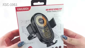 ที่วางโทรศัพท์ในรถยนต์ การชาร์เร็วแบบไร้สาย แบบอัตโนมัติ 15W KAKU AC2