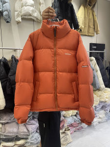 2025 New Womens Short Puffer Jacket Thickened White Duck down Stand Collar Korean Style Bread Coat Winter Outerwear