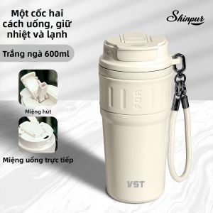 SHANPUR | Bình Giữ Nhiệt Đa Năng Dùng Trong Ô Tô 316L Thép Không Gỉ