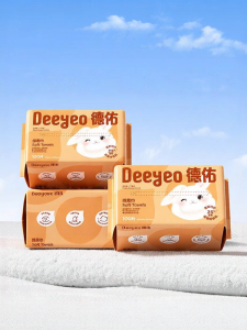 DEYOU | Khăn Lau Mặt Dành Cho Bé Đa Năng Dày Hơn Khô Ẩm