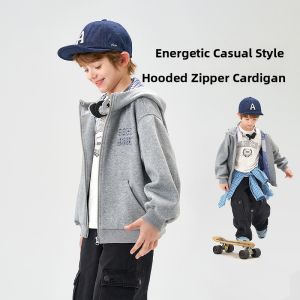 Ask Junior | Autumn New Boys Hooded Cardigan Sweater