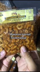 makaroni bantat /makaroni bantat ektra pedas/makaroni bantat 60gr/Makaroni Bantet Cap Koki < Makroni Kriwil Cap Koki < Macaroni Kerang < Bihun Kremes Koki Snack Tasikmalaya