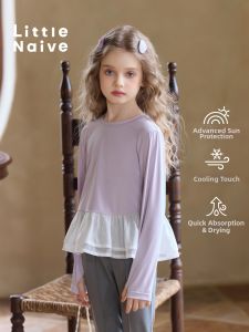 Little Naive | Long Sleeve Sweet Girl T-Shirt Quick-Dry Sun-Protective Shirt