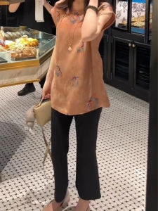 Shalldoer | New Chinese Style Summer Set Women Round Neck Printed Sleeveless Shirt Casual Wide Leg Pants Two Piece Traditional Fashion