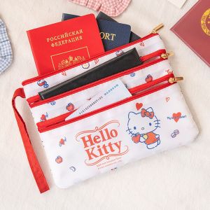 Sanrio | Travel Document Storage Bag With Multiple Compartments For Convenient Card Organization Receipts Passport Card Bag
