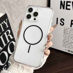 Transparent Acrylic Phone Case For iPhone 17 Pro Max 17 Pro 17 13 16 15 14 12 16e Air 11 Case Cover Shockproof Wireless Charging