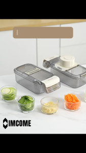 IMCOME Parutan Serbaguna Peralatan Masak Pemotong Pengiris Kentang Singkong Wortel Bawang Dan Sayur Multifungsi 5 IN 1 Aesthetic