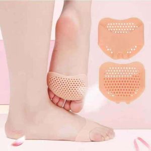【♡Lovely girls house♡】Silicone Honeycomb Forefoot Pad Foot Reusable Pain Relief Soft Foot Pads Womens High Heels Insoles