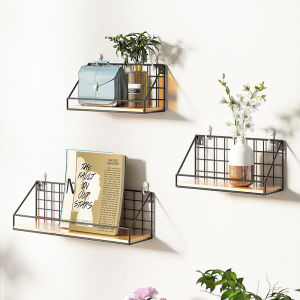 GUANGMANZHI | No Drill Moon-shaped Metal Wall Shelf