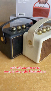 (GIÁ TẠI KHO) Loa Nghe Nhạc Bluetooth M600 - CHUẨN HAY CỰC ẤM BASS MẠNH ÂM THANK ĐỈNH CAO - THIẾT KẾ NHỎ GỌI SANG TRỌNG PHÙ HỢP DECOR MỌI KHÔNG GIAN