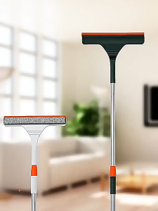 2-in-1 Extendable Magic Window Cleaner Brush Broom Penyapu Cermin Tandas Berus Pembersih Tingkap & Lantai