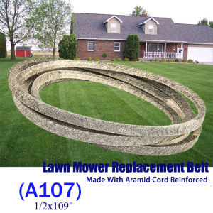 (1/ 2x109") A107 V-Belt Aramid Cord Reinforced Lawn Mower Belt 40 Degree For Riding Mower Deck Drive System