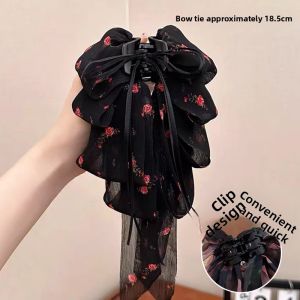 NING ZHOU | Bow Floral Hair Clip