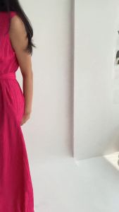 Peach Poppy GABY Dress Lady Crinkle  Free Belt - Dress Lady Crinkle Premium Wanita Free Belt