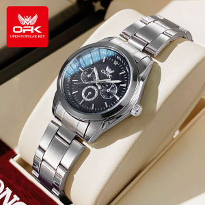 OPK watches for women 2024 original fashion ladies luxury quartz watch water proof luminous multifunctional dial stainless steel business Women Casual Watches