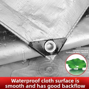 MONLEYTA | Thickened Sun Protection Cloth Canvas Waterproof Outdoor Heat Insulation Rainproof Oil Cloth Sails Canvas Tent Cloth