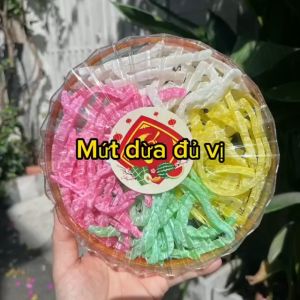 Túi 1KG Mứt dừa sữa Thanh Điệp trắng vanni