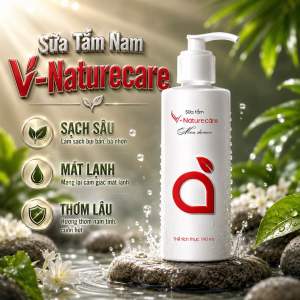 Sữa tắm nam V-Naturecare làm sạch khử mùi hôi loại bỏ bụi bẩn làm thơm da mịn màng 190ml/chai