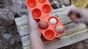 Phụ kiện cắm trại  - Hộp đựng trứng bằng nhựa PP  tiện dụng khi đi du lịch cắm trại