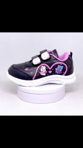 FIURI - NEW ERA - BUNNY VELCRO 29-32 HITAM PINK - SEPATU SNEAKERS KANVAS SOL KARET ANAK KECIL PEREMPUAN - SEPATU KELINCI KETS LUCU FASHION TRENDY - SEPATU SEKOLAH PAUD TK KRETEKAN PEREKAT ANAK CEWEK MURAH PROMO DISKON BONUS KAOS KAKI